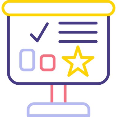 Tamam. Web simgesi basit illüstrasyon