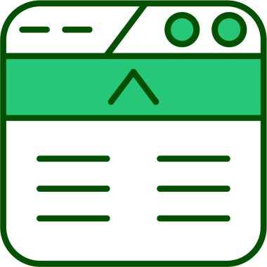 Bir takvim simgesinin vektör illüstrasyonu