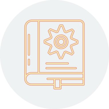 Kitap. Web simgesi basit illüstrasyon