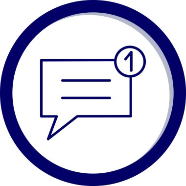 Sohbet simgesi, vektör çizimi