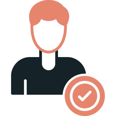 İşaretleme simgesi vektör illüstrasyonunu kontrol et