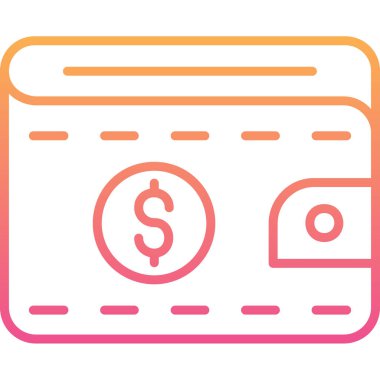 Dolar kart vektör simgesi