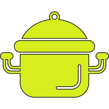 Mutfak tenceresi ikonu. Beyaz arkaplanda izole edilmiş web tasarımı için mutfak pişirme vektör simgesi