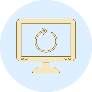 bilgisayar simgesi vektör illüstrasyonu