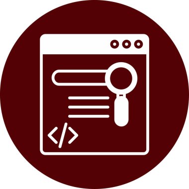 Web Geliştirme simgesi. vektör illüstrasyonu