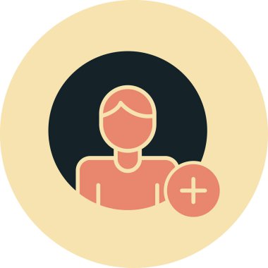 avatar. Web simgesi basit illüstrasyon