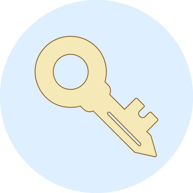 Anahtar. Web simgesi vektör illüstrasyonu