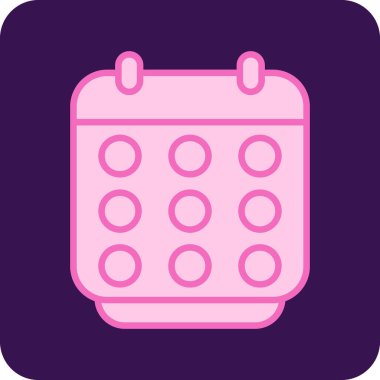 Takvim. Web simgesi basit tasarım