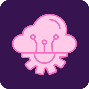 beyin ikonu vektör illüstrasyonu