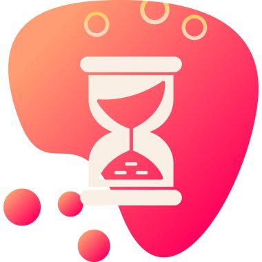 vektör zaman simgesinin modern illüstrasyonu