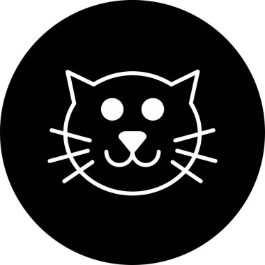 kedi simgesi, vektör illüstrasyonu