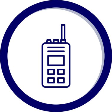 Radyo. Web simgesi basit illüstrasyon