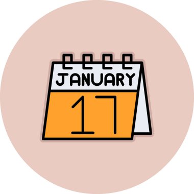 Takvim düzlüğü simgesi, vektör illüstrasyonu