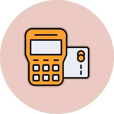 hesap makinesi vektör simgesi modern basit vektör çizimi