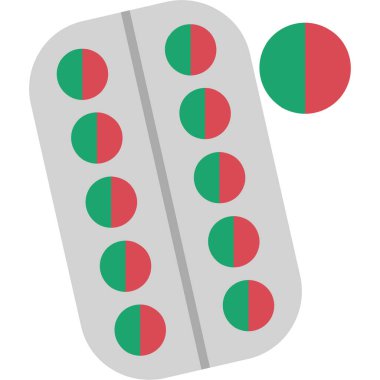 hapları düz simgesi, vektör çizim