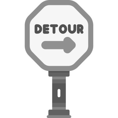 Bir dur işareti simgesinin vektör illüstrasyonu