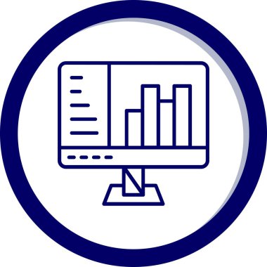 monitör simgesi, modern tasarım resimleme tasarımı