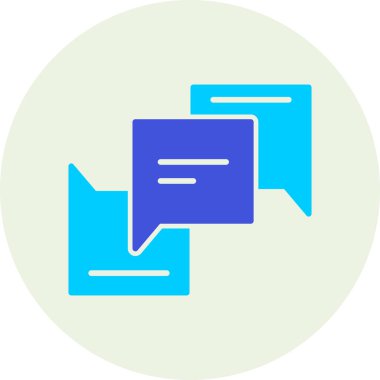 Mesaj var. Web simgesi basit illüstrasyon