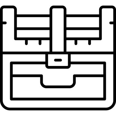 çanta çanta simgesi ana hat biçiminde