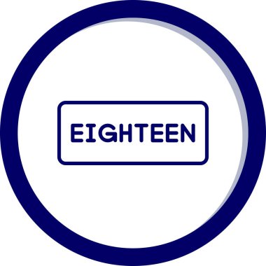 817 simgesi. Moda düz vektör illüstrasyonu.