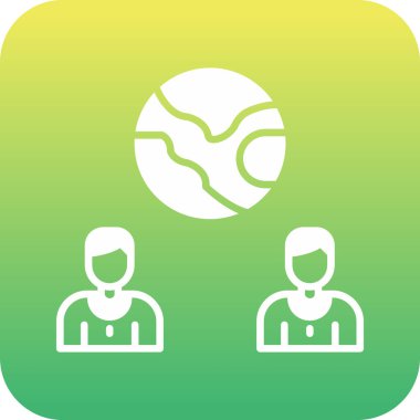 Takım buluşması ikonu. vektör illüstrasyonu