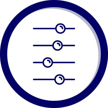 Müzik notası simgesinin vektör illüstrasyonu