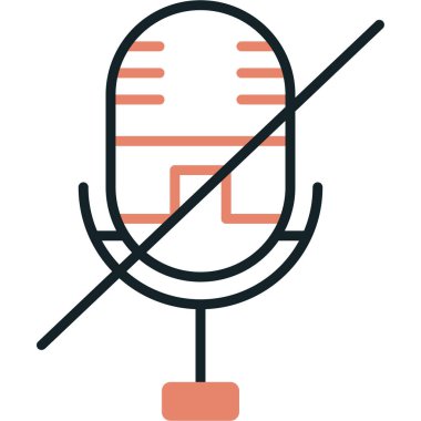 Ses. Web simgesi basit illüstrasyon