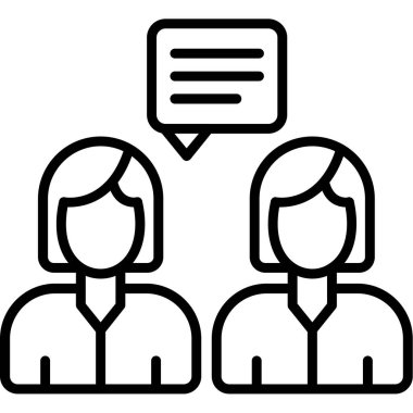 İş toplantısı. Web simgesi