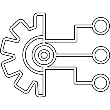 Dişlilerin siyah çizgisi ve iki tekerlek zinciri.