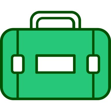 çanta çanta çanta ikonu doldurulmuş - taslak biçimi