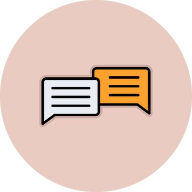 konuşma balonu izole edilmiş simge tasarımı, vektör grafiği