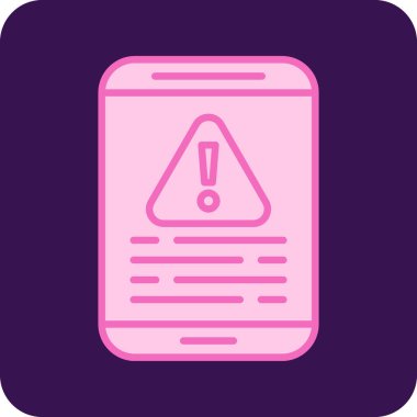 Uyarı ileti simgesi, vektör illüstrasyon tasarımı