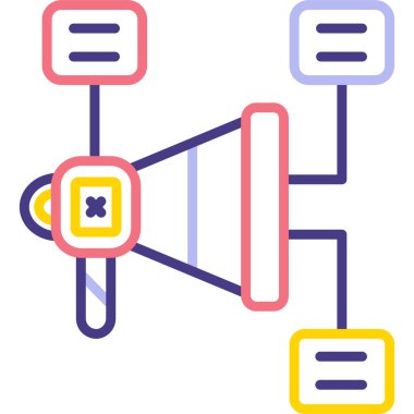 Pazarlama promosyon vektör simgesi