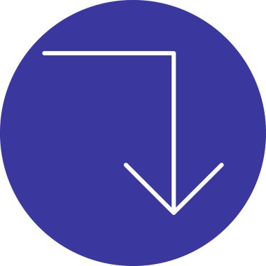 ok yönü ikon vektör illüstrasyonu