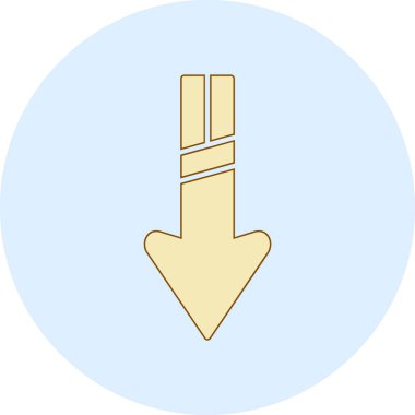 Ok vektör çizim simgesi