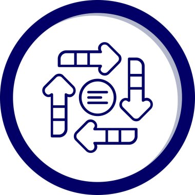 Modern bir simgenin vektör illüstrasyonu