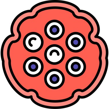 meyve meyve ikonu - taslak biçiminde