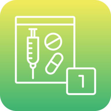 Benzersiz tıbbi vektör simgesi