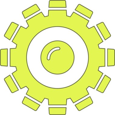 Dişli simgesini, anahat stili