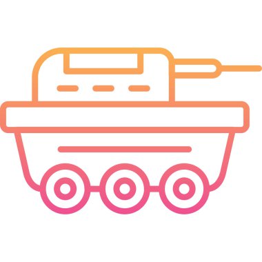 Vagon arabası. Web simgesi basit illüstrasyon