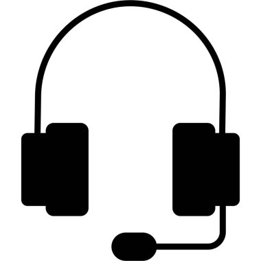 Kulaklık. Web simgesi basit illüstrasyon