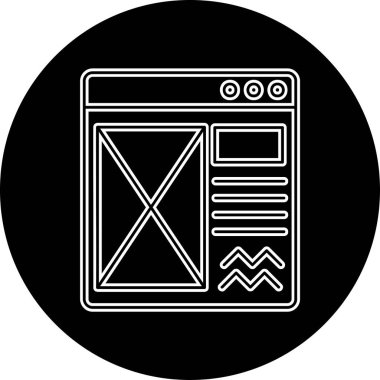 seo modern simgesinin vektör illüstrasyonu