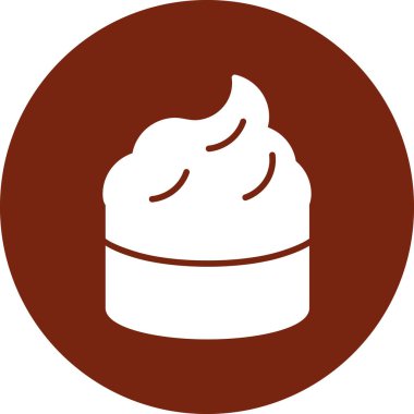 Çikolatalı pasta vektör resimleme tasarımı