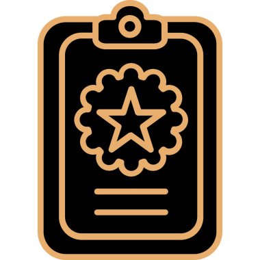 Rozet. Web simgesi basit tasarım