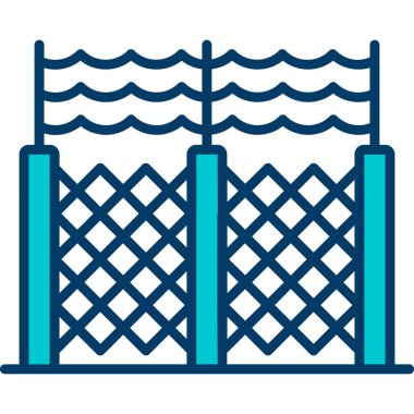 Köprü. Web simgesi basit illüstrasyon