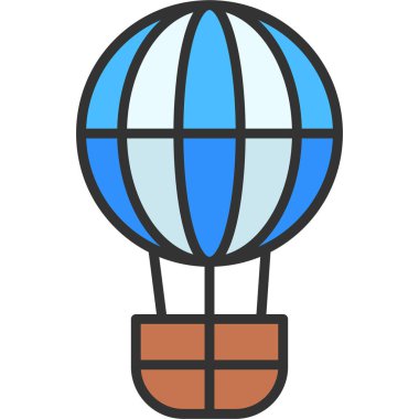 Hava Balonu. Basit illüstrasyon