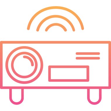 Radyo. Web simgesi basit illüstrasyon