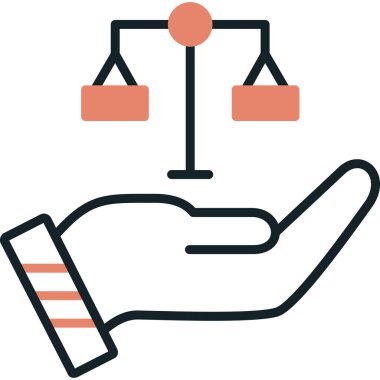 Mahkeme adalet simgesi