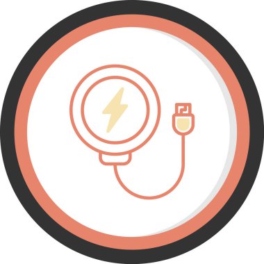 elektrik ampul simgesi, vektör illüstrasyon tasarımı