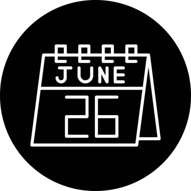 Takvim simgesi vektör illüstrasyonu